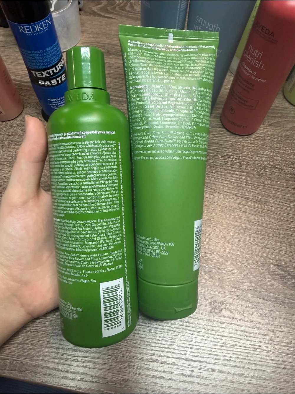 AVEDA Be Curly Advanced Co‑Wash & Conditioner Set in Green